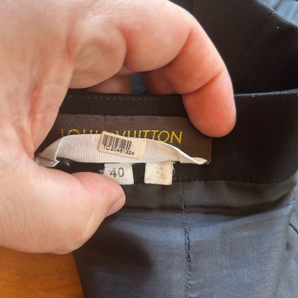Louis Vuitton Uniformes VINTAGE Designer Black Mini Skirt Size 40 (32” waist) - Picture 10 of 10